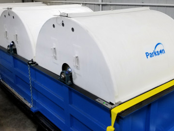 Parkson TumbleOx Bioreactor tank with three drums