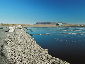 Side view of a Biolac Aerated Lagoon System